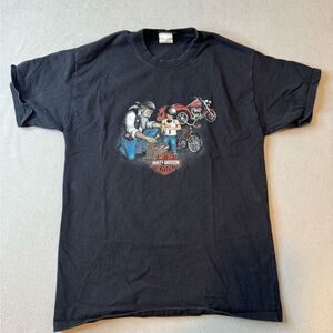 Harley Davidson Phantom Black Father Son Motorcycle Shirt Size Large